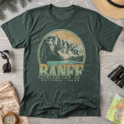 Banff National Park Groovy Screenprint Comfort Colors T-Shirt