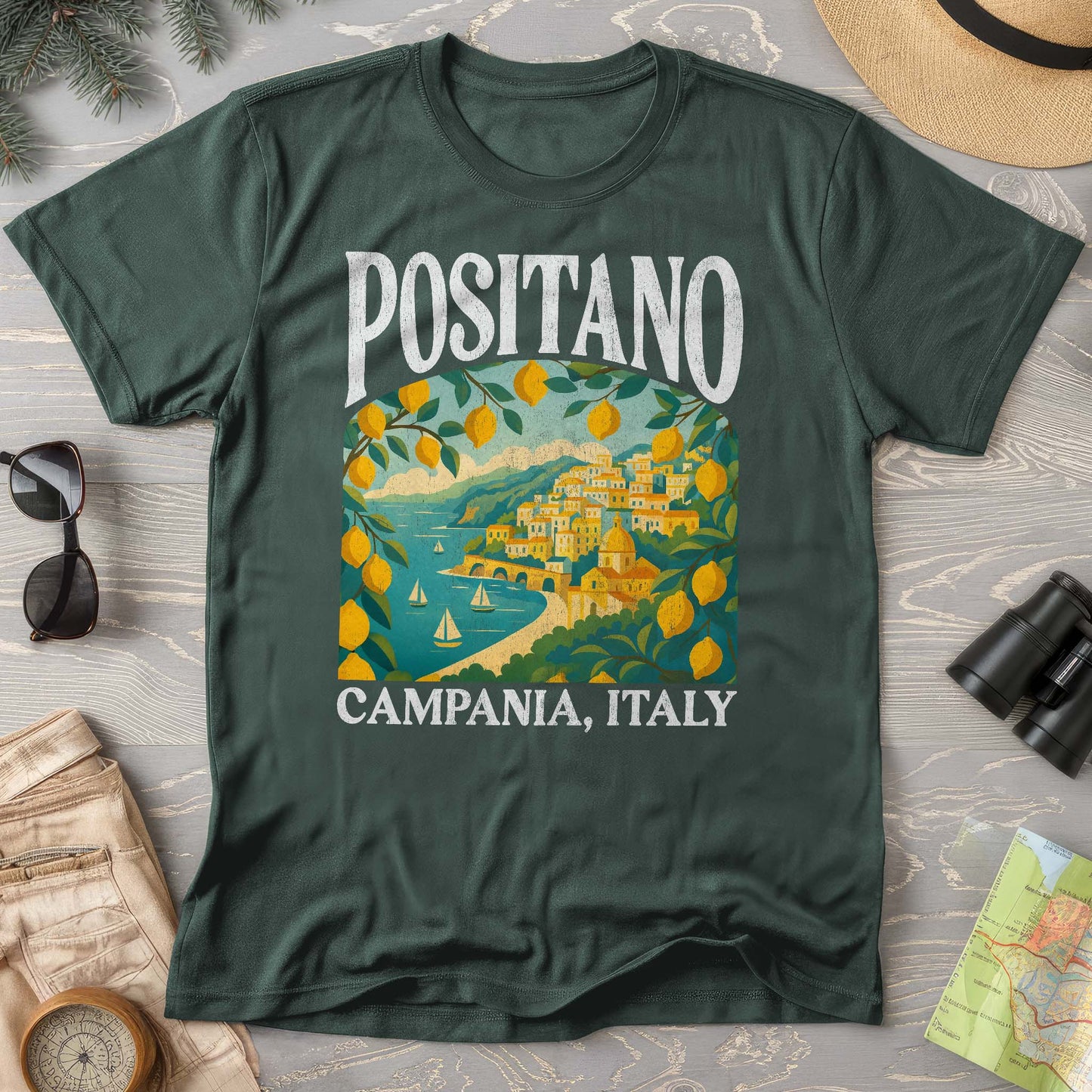 Positano Italy "Big and Bold" Comfort Colors T-Shirt
