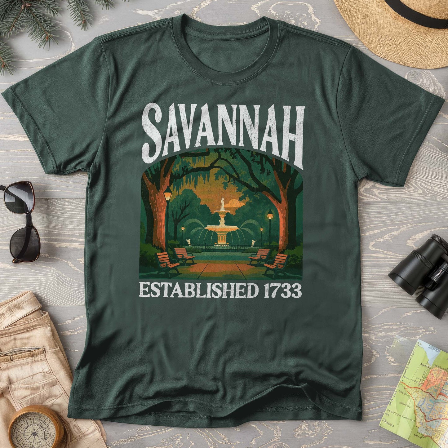 Savannah Georgia "Big and Bold" Comfort Colors T-Shirt