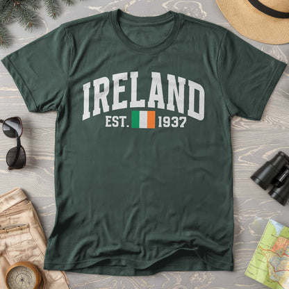 Ireland Varsity Flag Comfort Colors T-Shirt