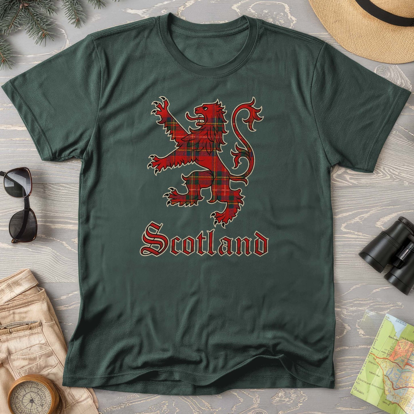 Scotland Tartan Lion Comfort Colors T-Shirt