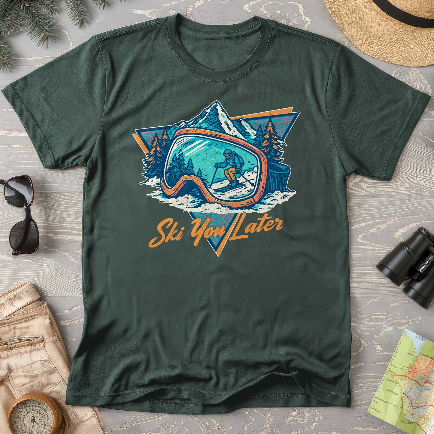 Ski You Later Retro 1980's Comfort Colors T-Shirt