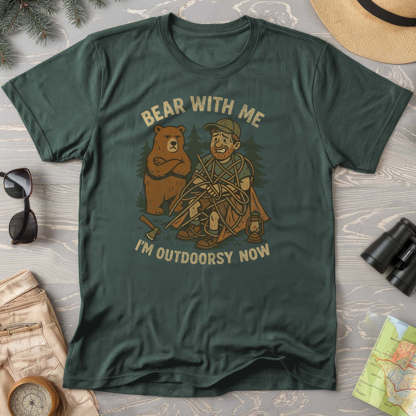 Men's "Bear With Me" Outdoorsy Comfort Colors T-Shirt