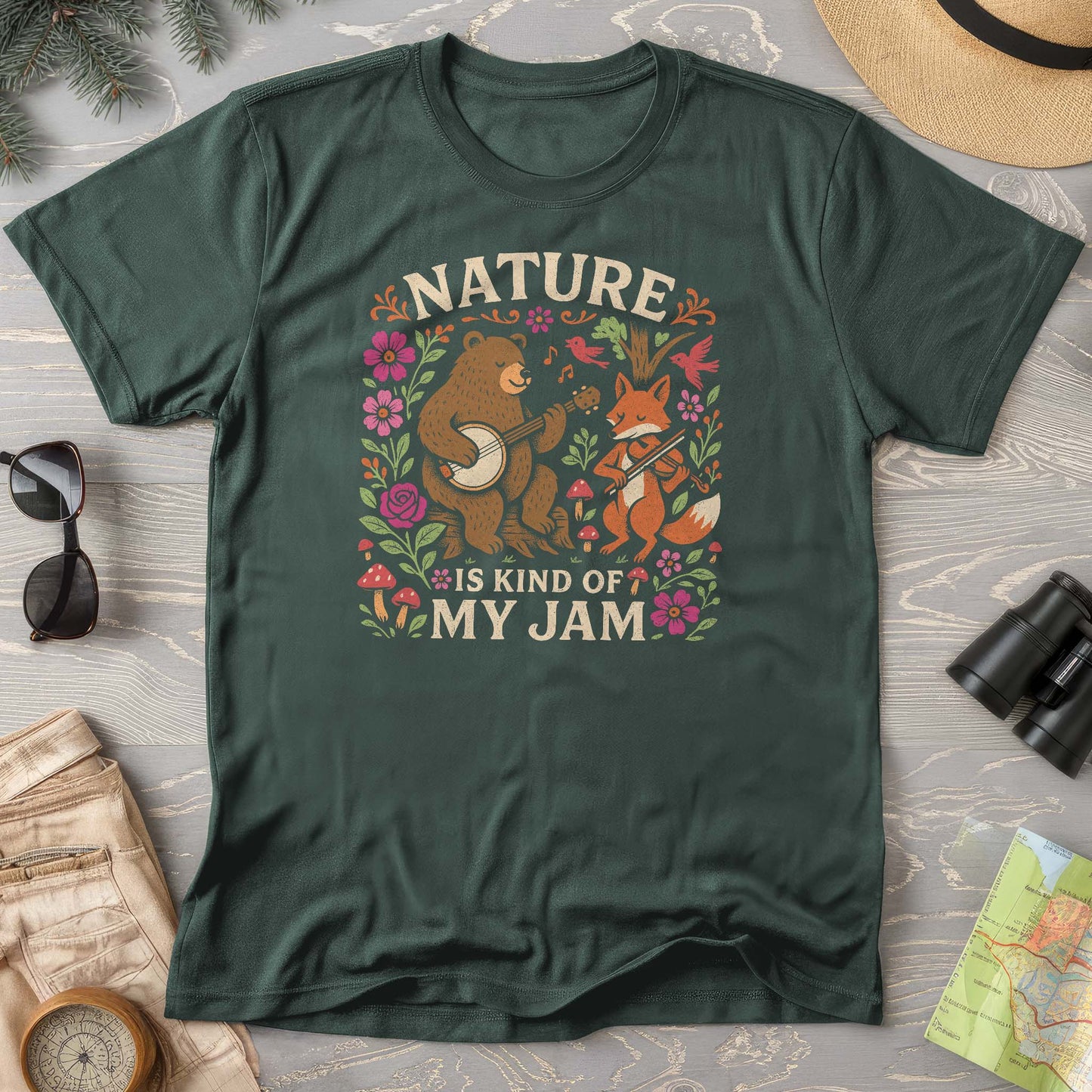 Cottagecore "Nature Jam" Comfort Colors T-Shirt