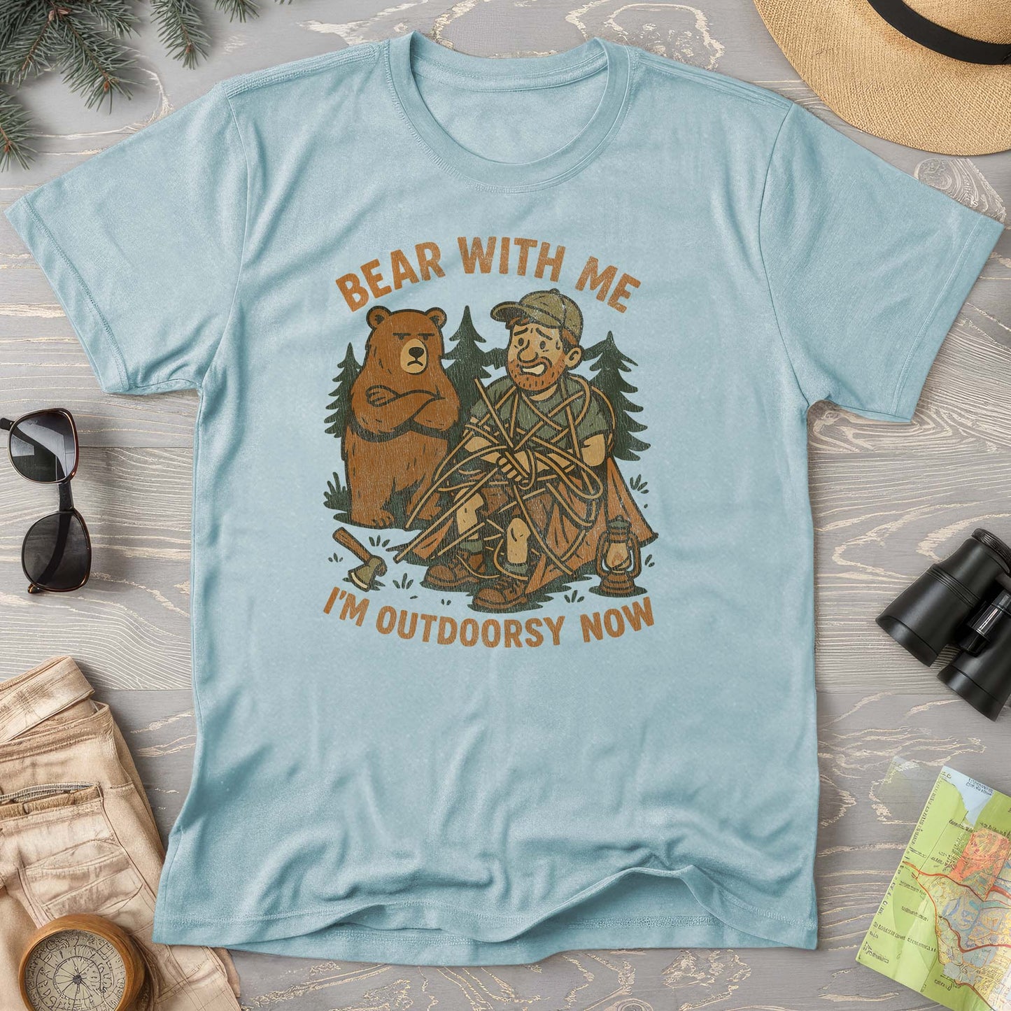 Men's "Bear With Me" Outdoorsy Comfort Colors T-Shirt