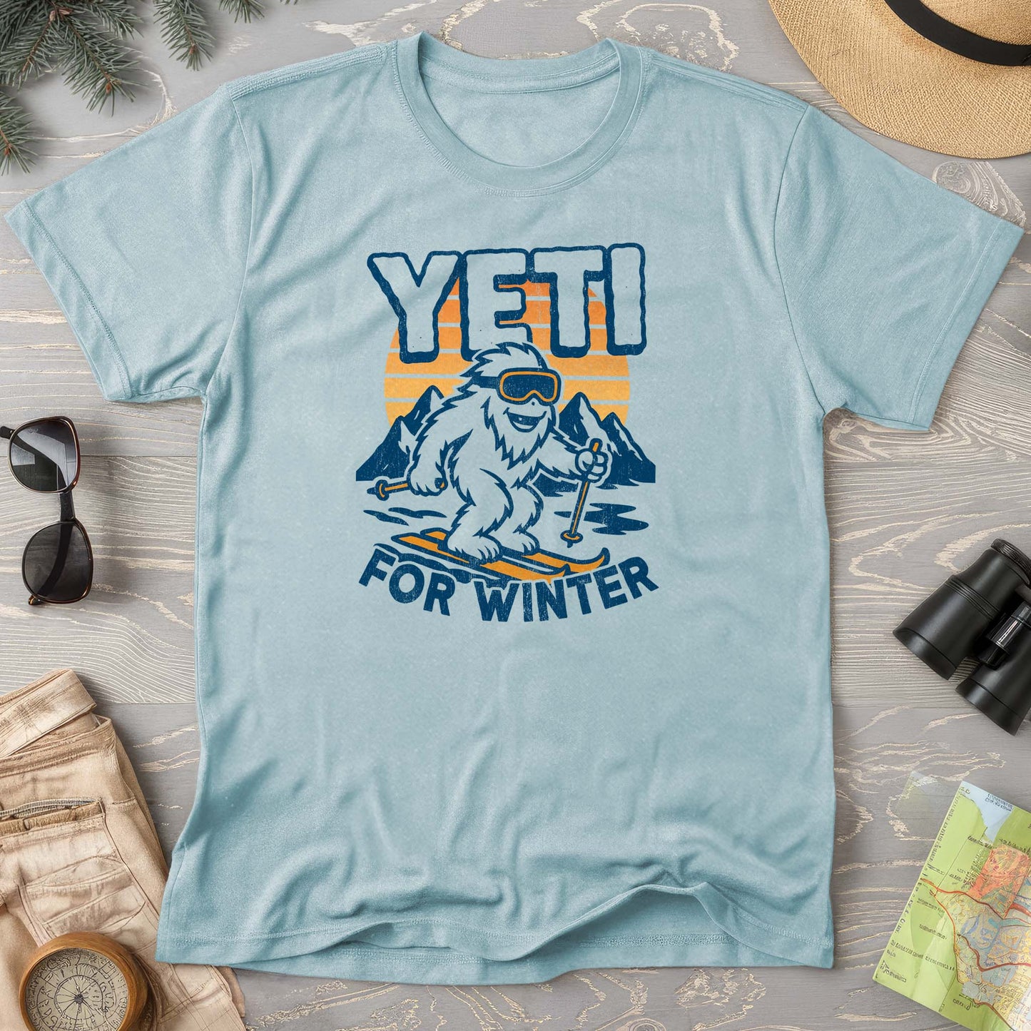 Yeti for Winter Comfort Colors T-Shirt