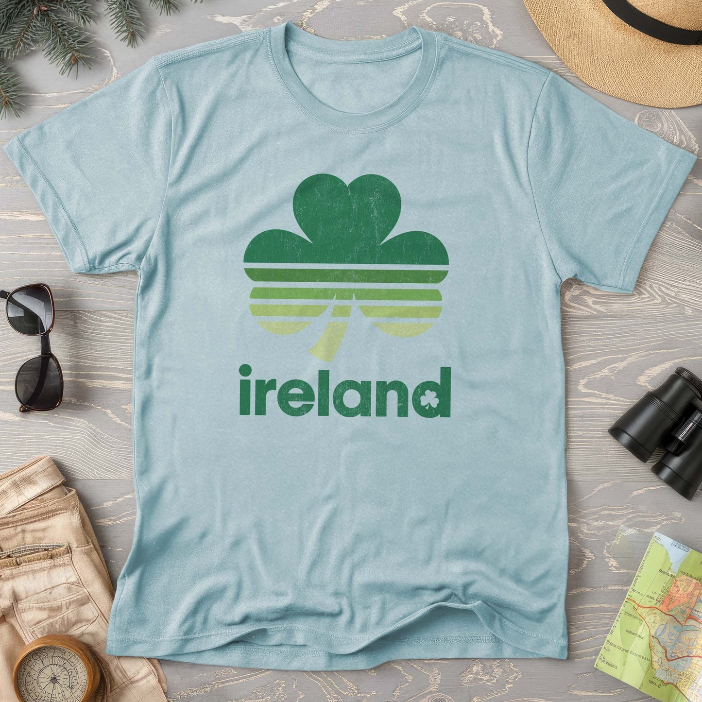 Ireland Retro Shamrock Comfort Colors T-Shirt