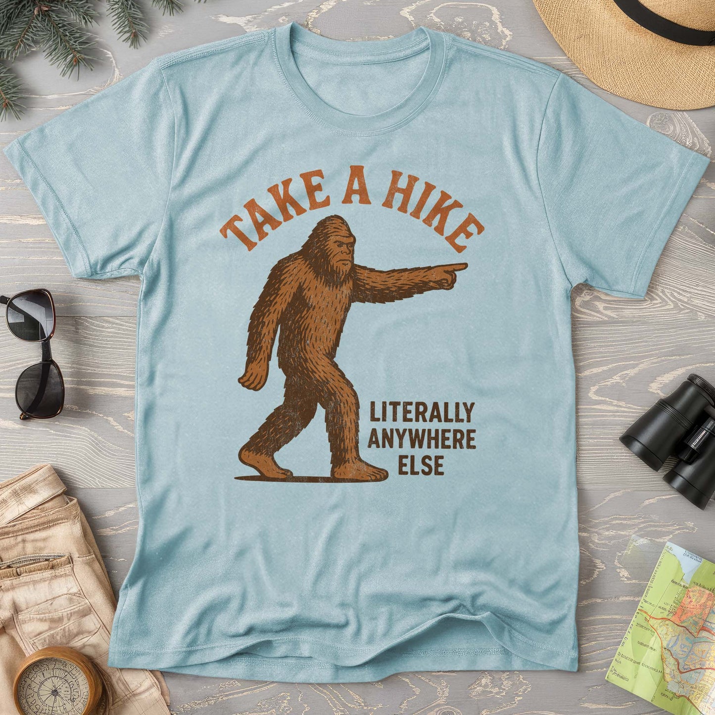 Bigfoot "Take a Hike" Comfort Colors T-Shirt