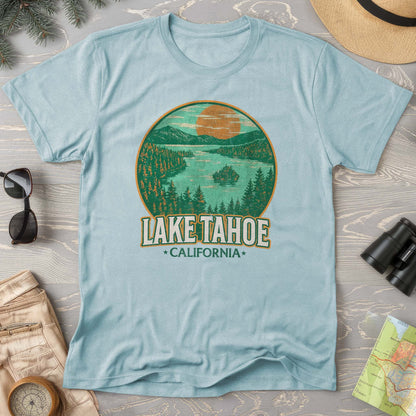 Lake Tahoe Retro Emerald Bay Comfort Colors T-Shirt