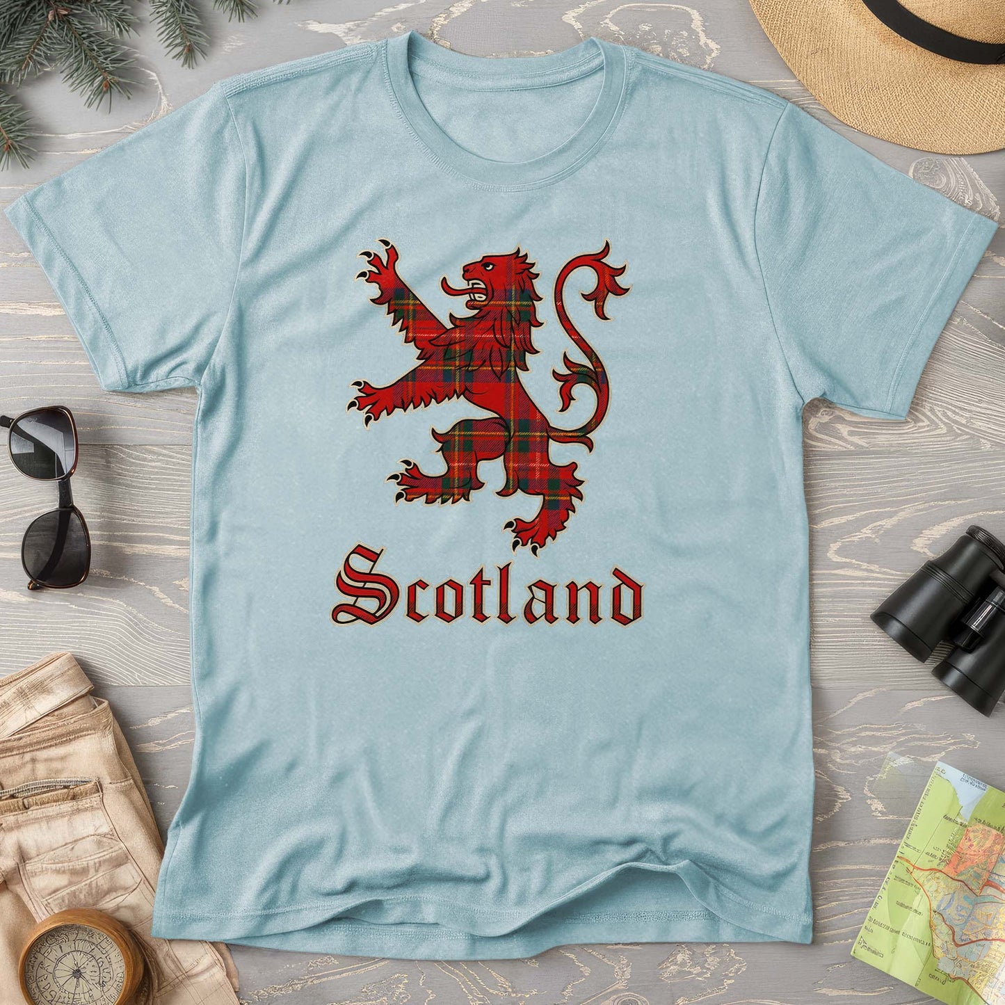 Scotland Tartan Lion Comfort Colors T-Shirt