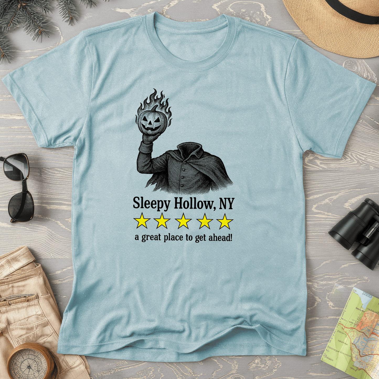 Sleep Hollow NY "5 Star Review" Comfort Colors T-Shirt