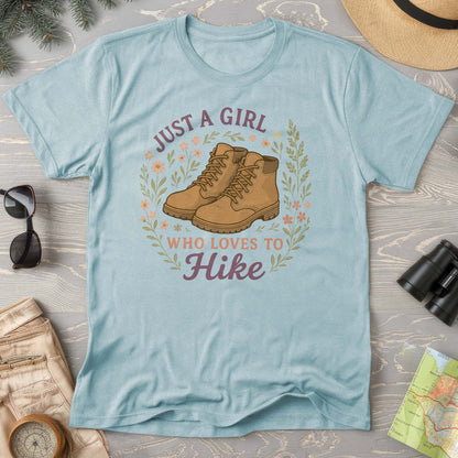 Just a Girl Who Loves to Hike Comfort Colors T-Shirt