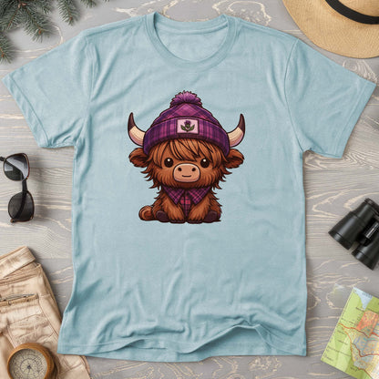 Tartan Highland Cow Comfort Colors T-Shirt