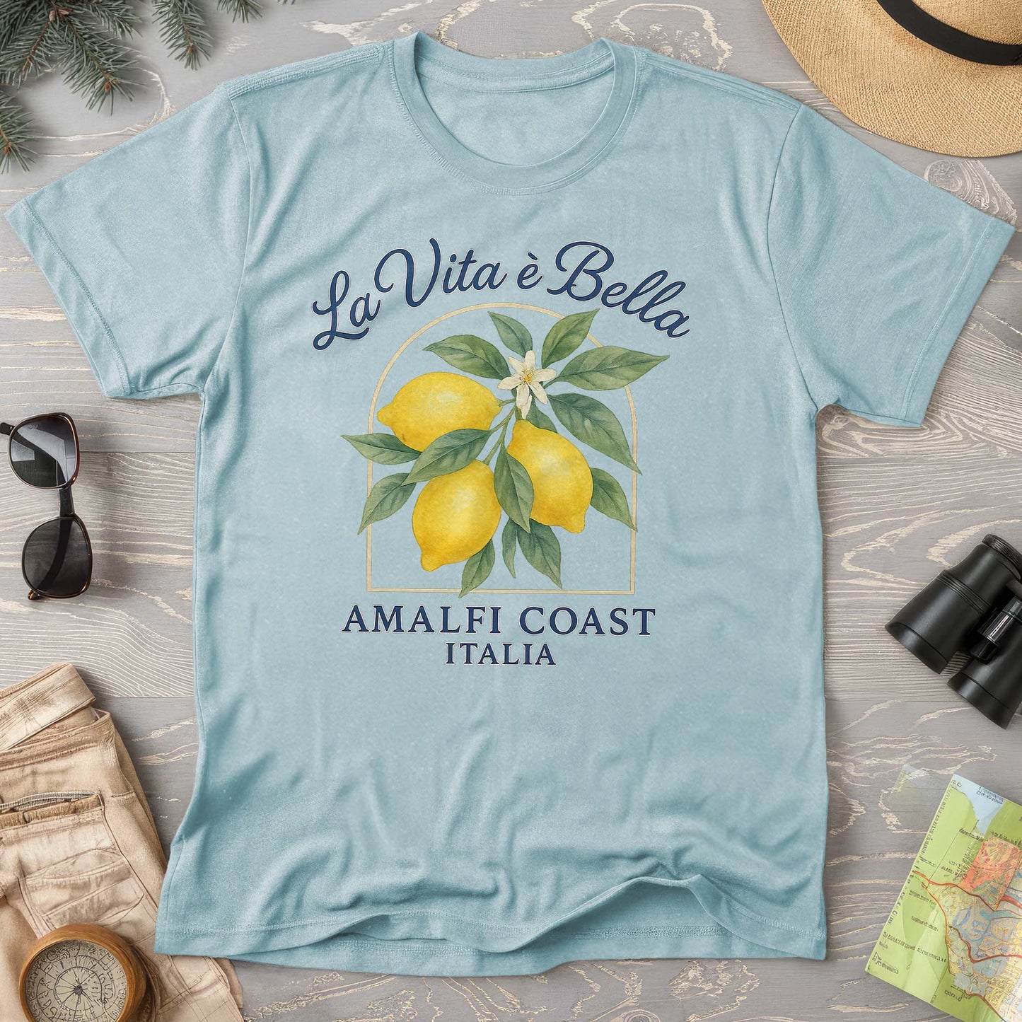 Amalfi Coast "La Vita Bella" Comfort Colors T-Shirt