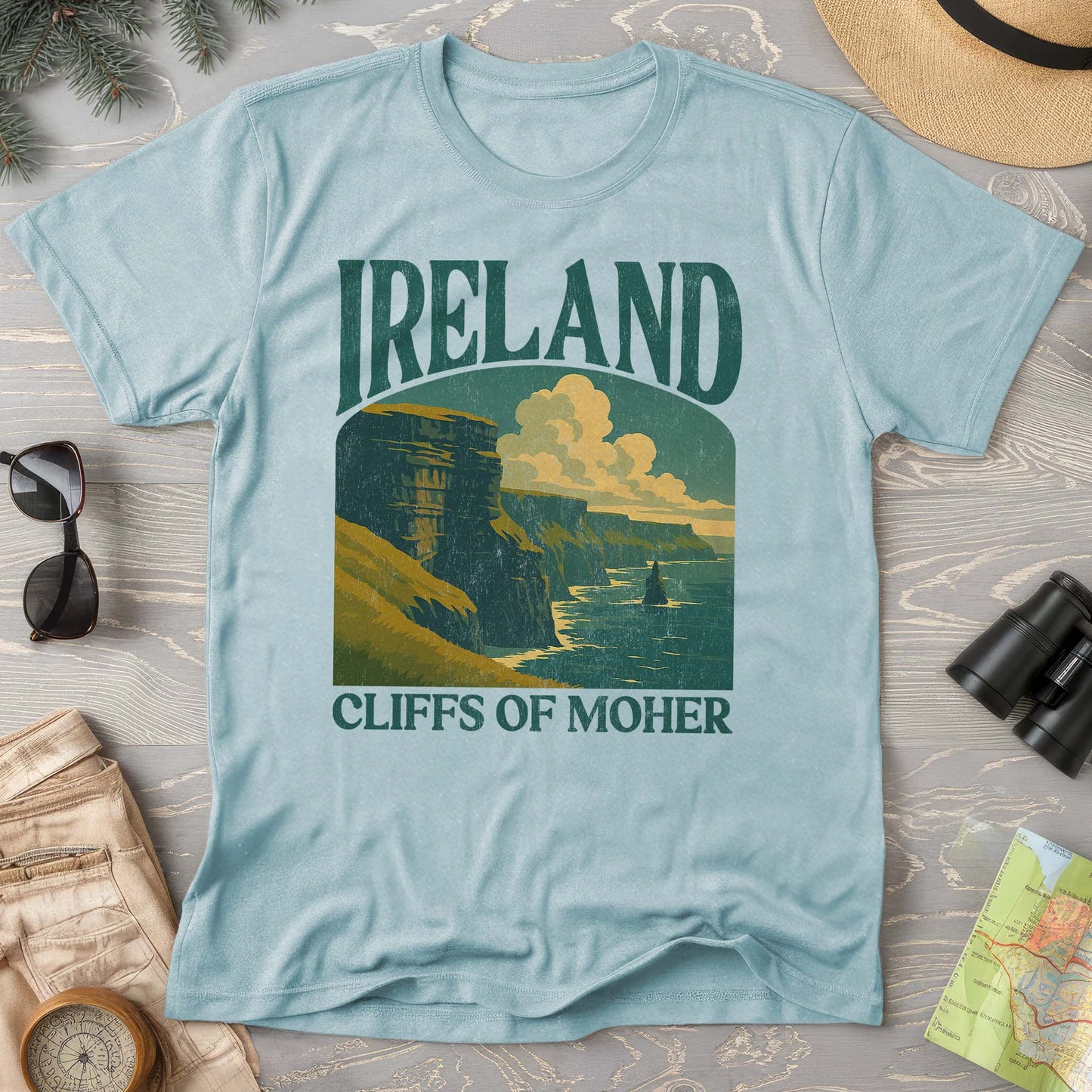 Ireland Cliffs of Moher "Big and Bold" Comfort Colors T-Shirt