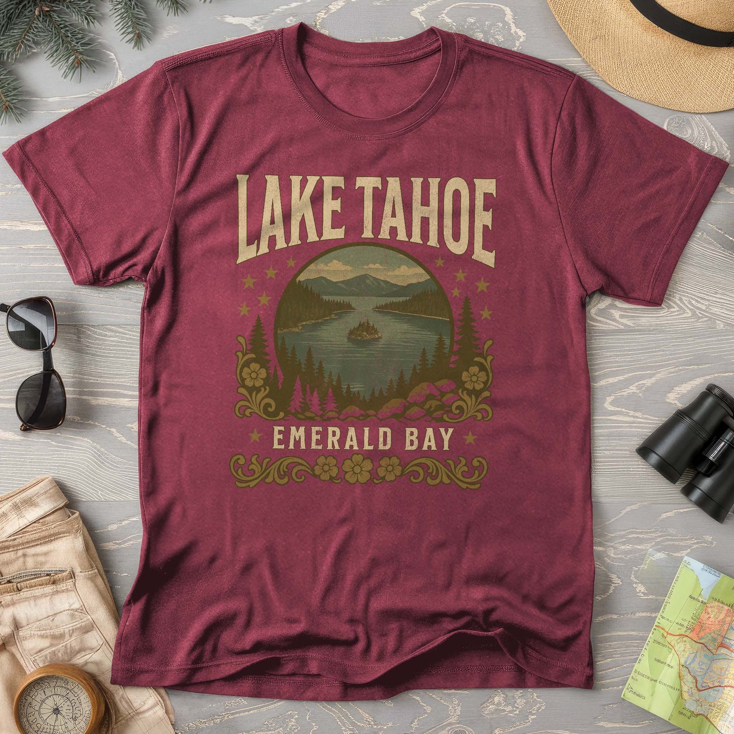Lake Tahoe Emerald Bay Comfort Colors T-Shirt
