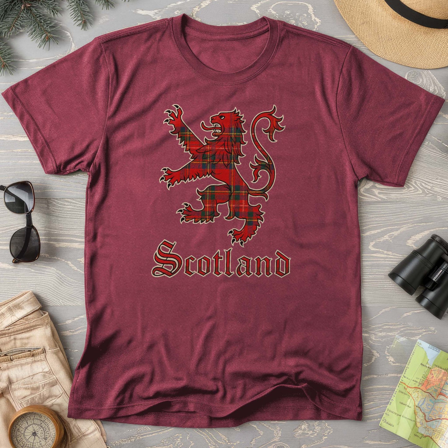 Scotland Tartan Lion Comfort Colors T-Shirt