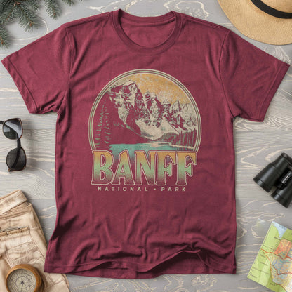 Banff National Park Groovy Screenprint Comfort Colors T-Shirt