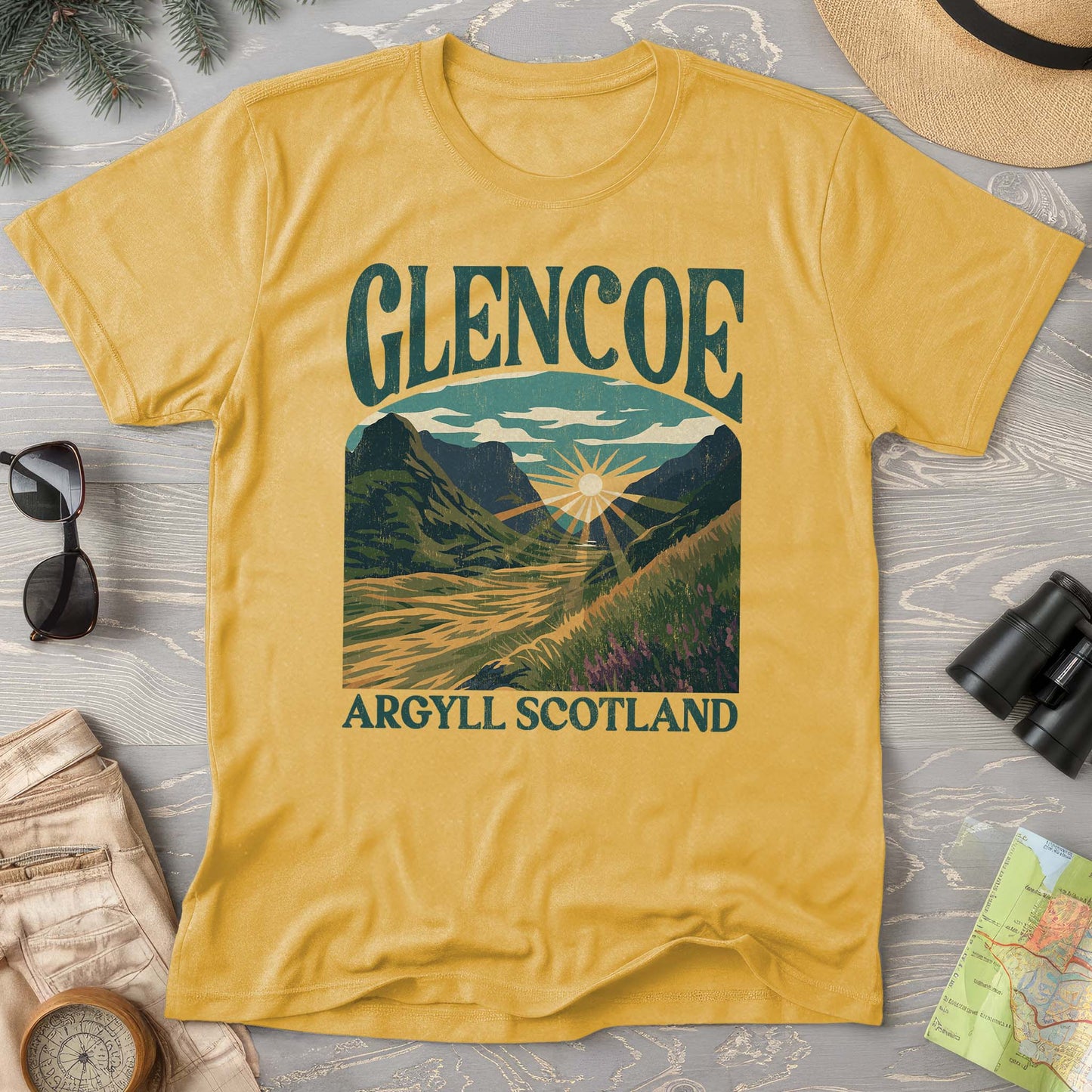 Glencoe Scotland "Big & Bold" Comfort Colors T-Shirt