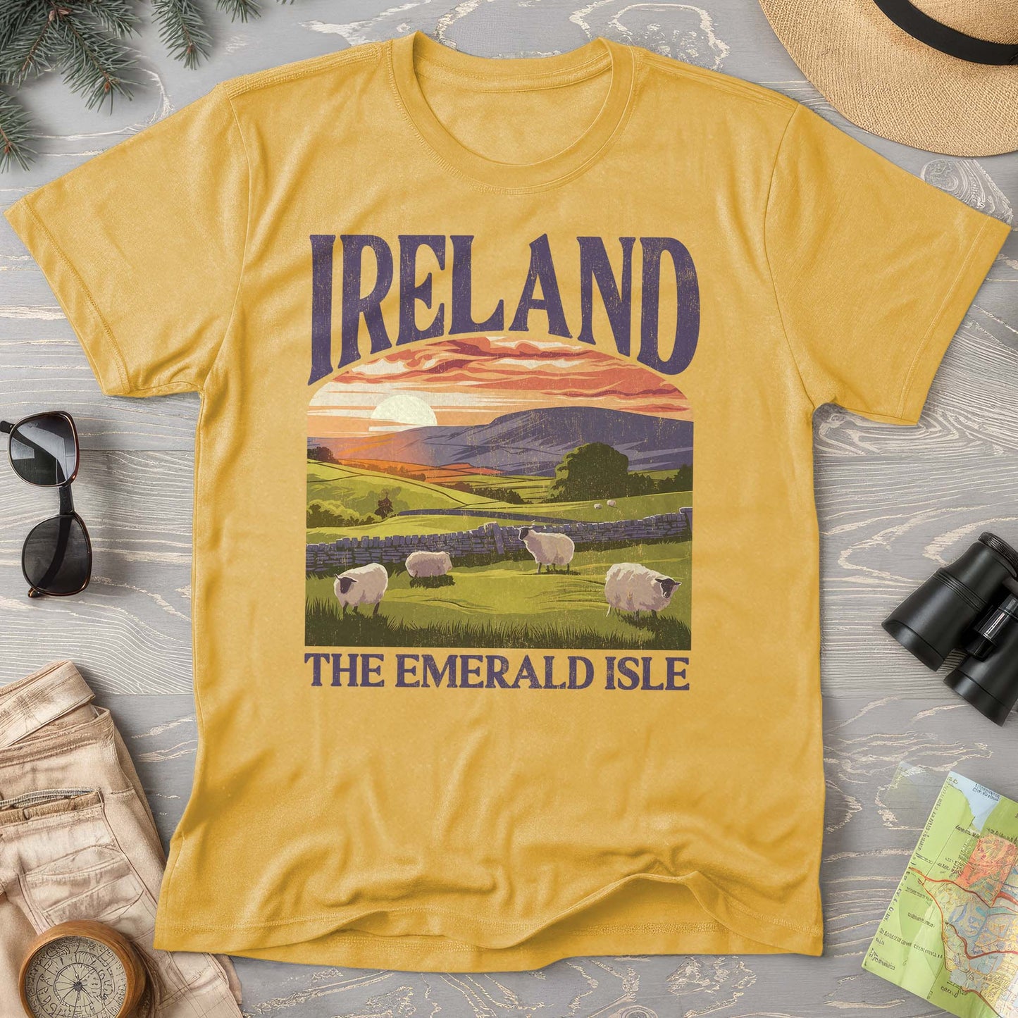 Ireland The Emerald Isle "Big and Bold" Comfort Colors T-Shirt