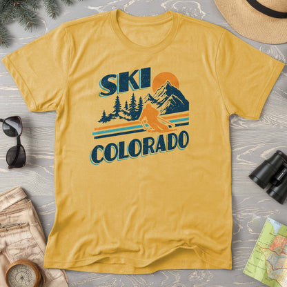 Ski Colorado Retro 80's Comfort Colors T-Shirt