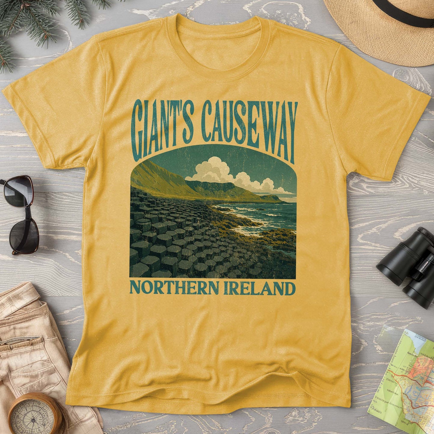 Giants Causeway Northern Ireland "Big and Bold" Comfort Colors T-Shirt