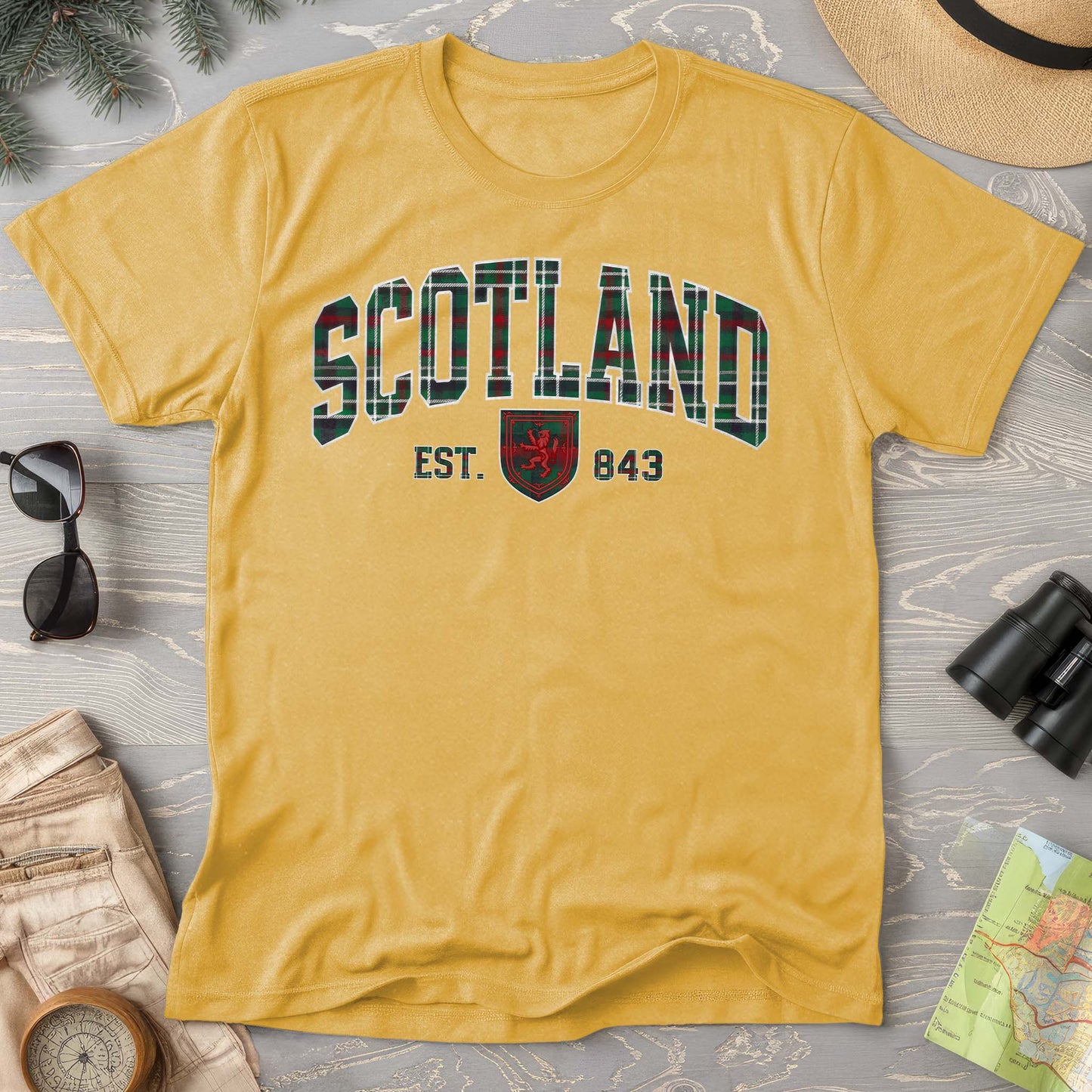 Scotland Plaid Varsity Shirt