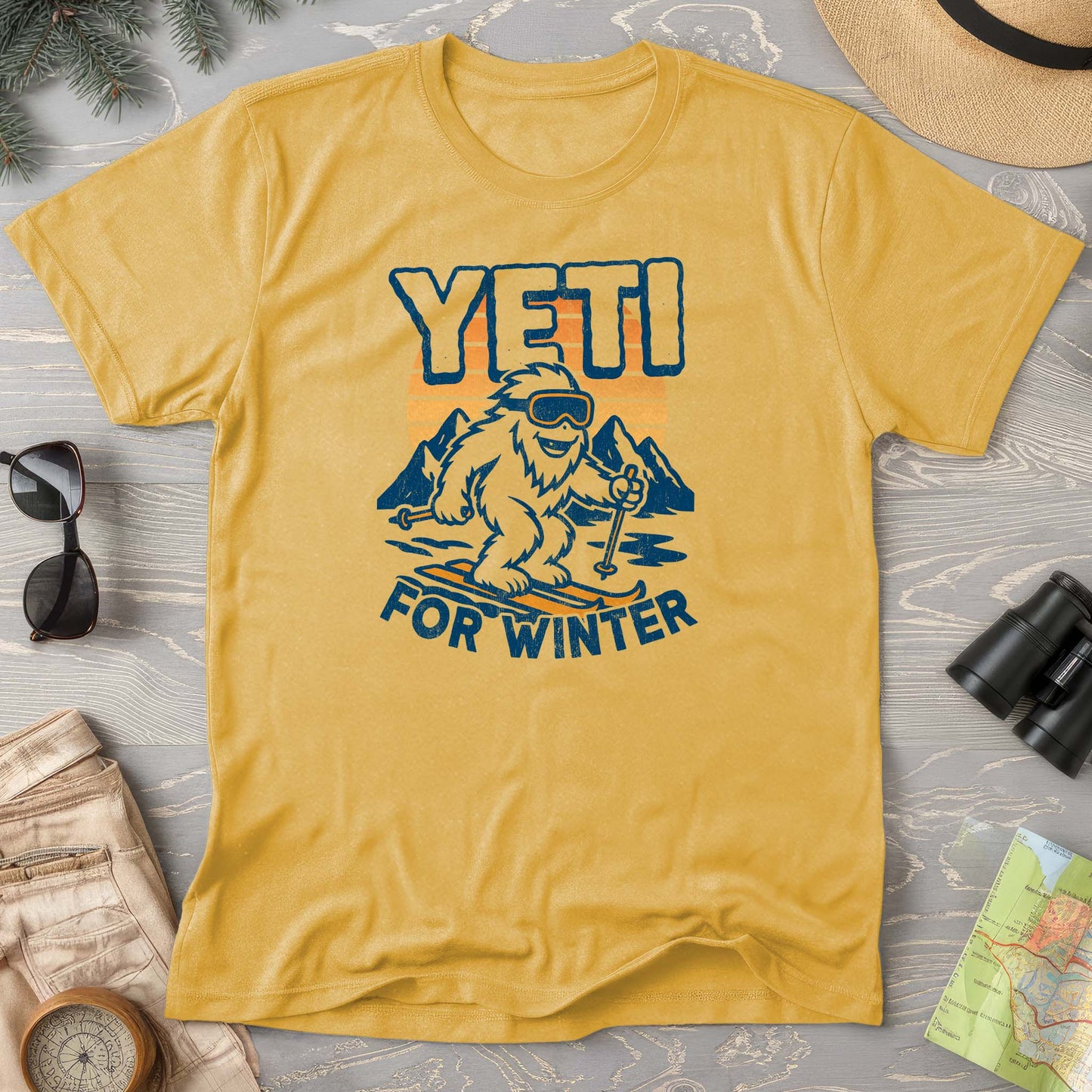 Yeti for Winter Comfort Colors T-Shirt