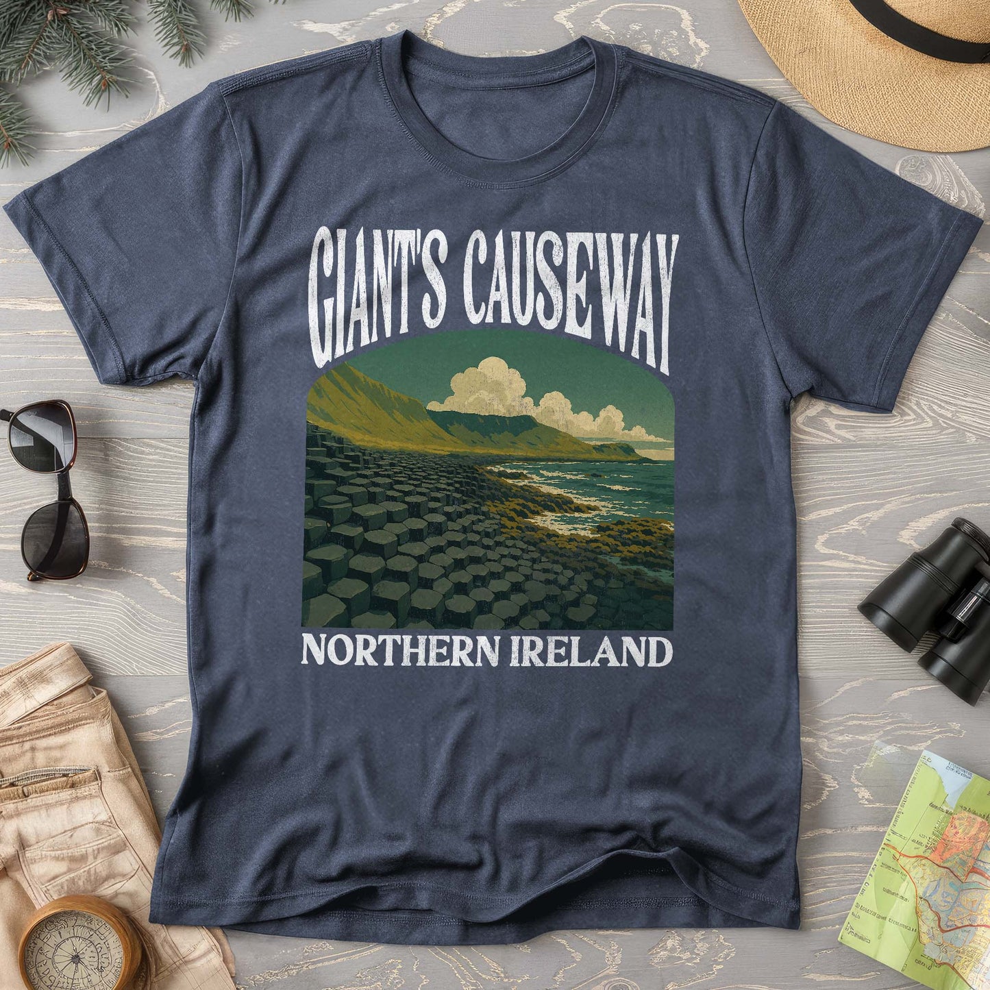 Giants Causeway Northern Ireland "Big and Bold" Comfort Colors T-Shirt