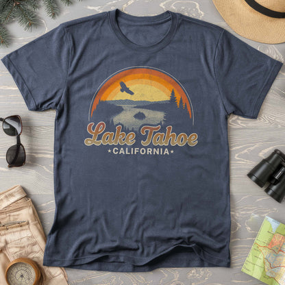 Lake Tahoe Retro Rainbow Comfort Colors T-Shirt