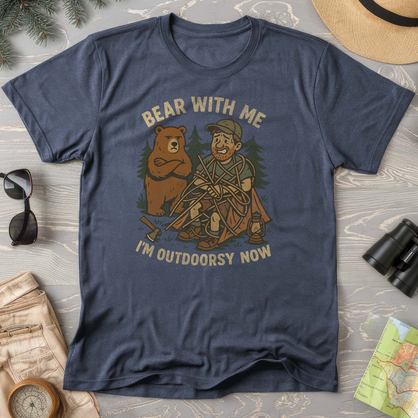 Men's "Bear With Me" Outdoorsy Comfort Colors T-Shirt