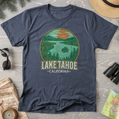 Lake Tahoe Retro Emerald Bay Comfort Colors T-Shirt