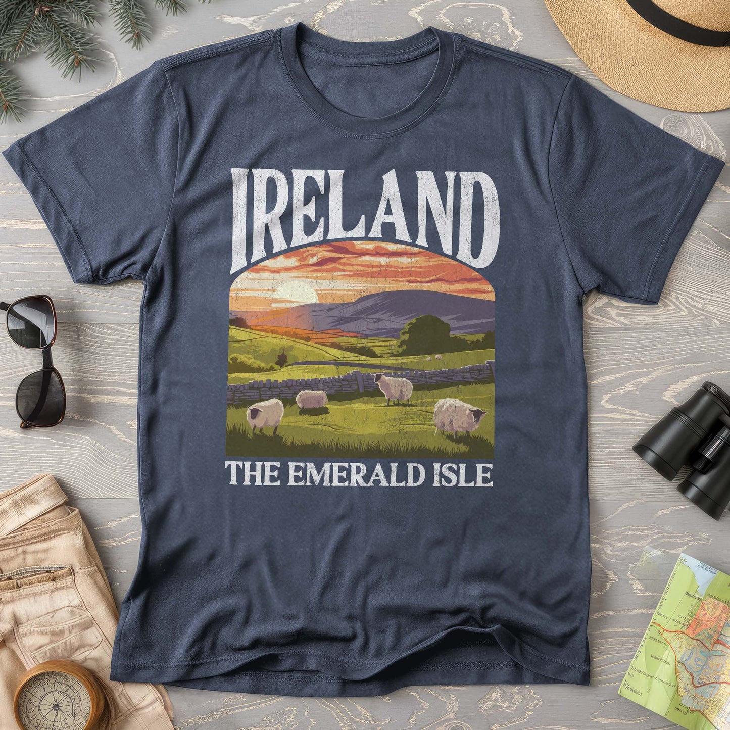 Ireland The Emerald Isle "Big and Bold" Comfort Colors T-Shirt