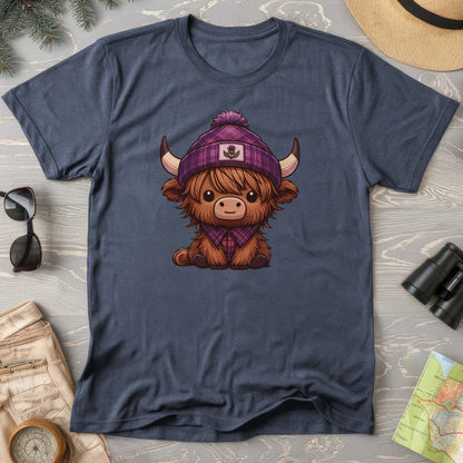 Tartan Highland Cow Comfort Colors T-Shirt
