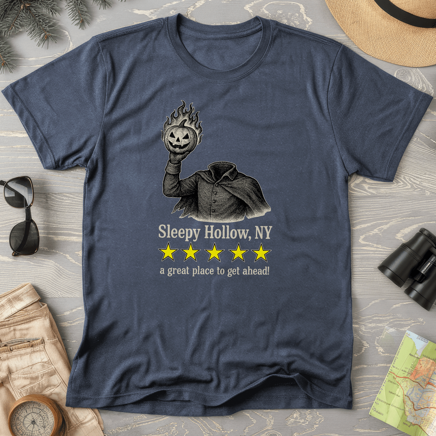 Sleep Hollow NY "5 Star Review" Comfort Colors T-Shirt