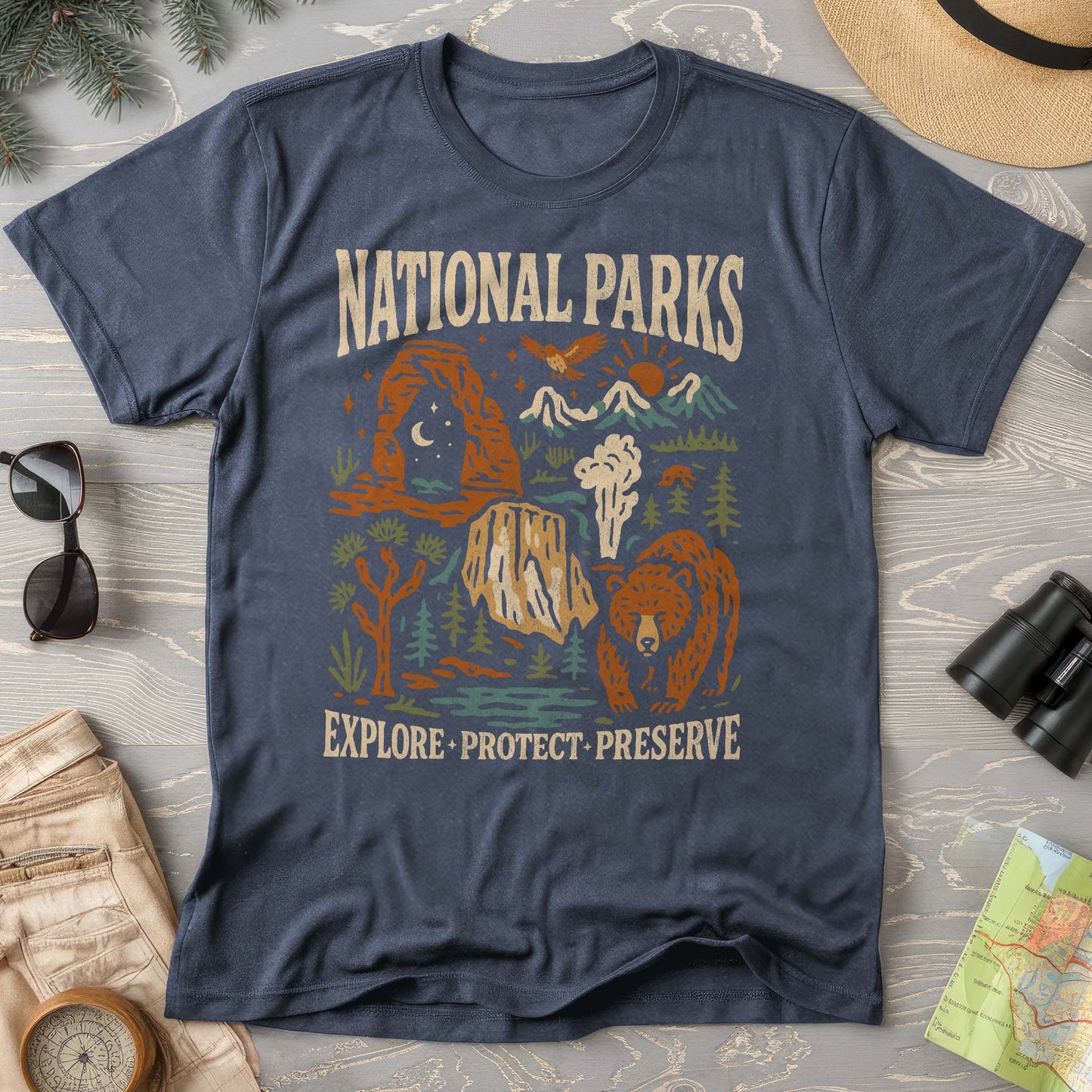 National Parks "Stencil Cut" Comfort Colors T-Shirt