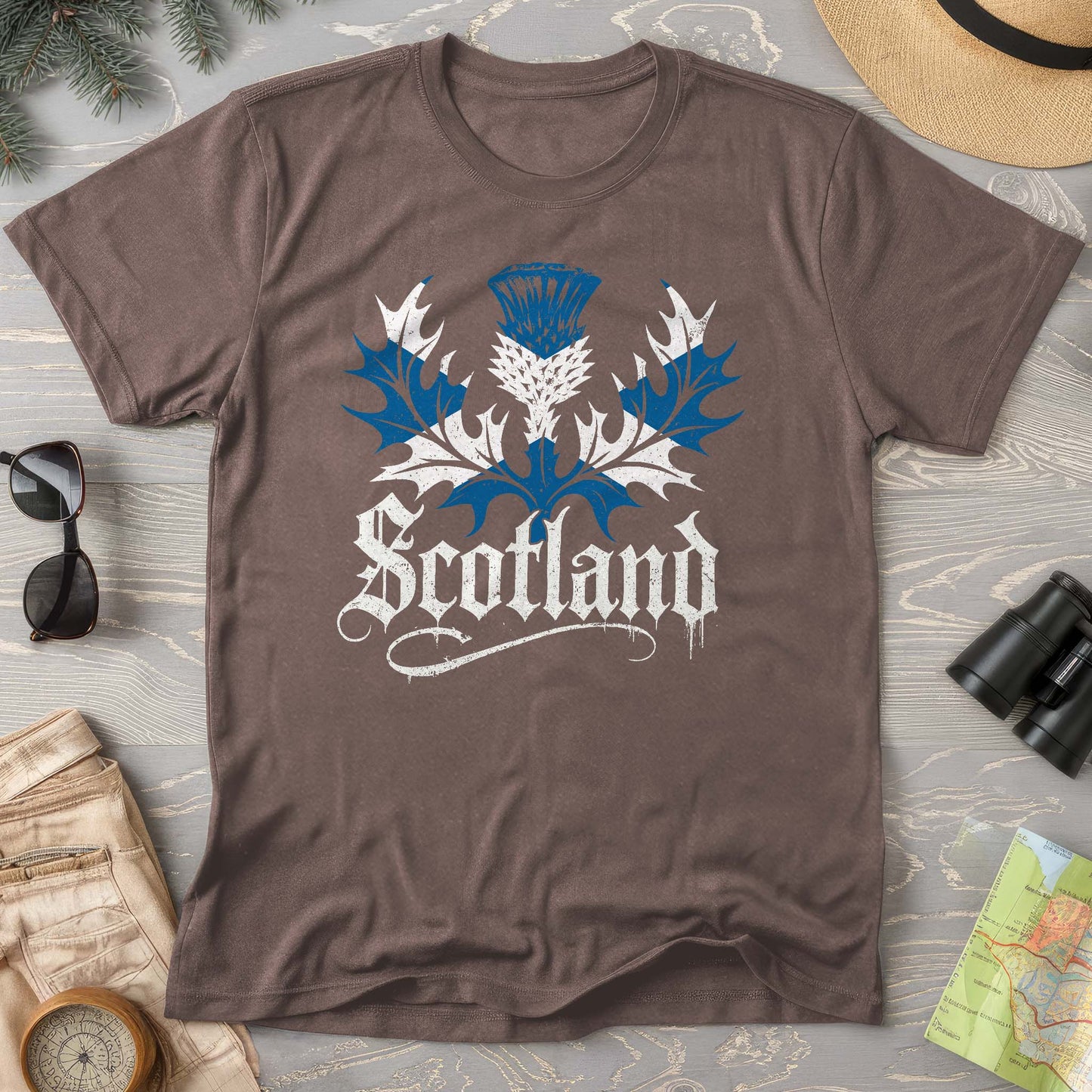 Scotland Gothic Thistle Comfort Colors T-Shirt