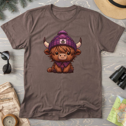 Tartan Highland Cow Comfort Colors T-Shirt