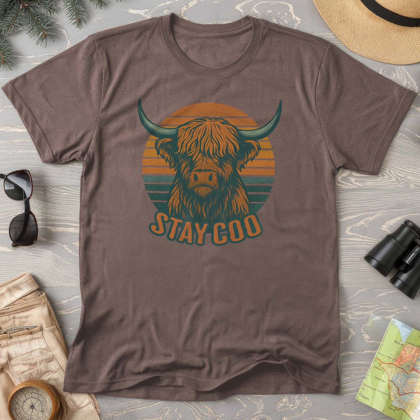 Highland Cow "Stay Coo" Comfort Colors T-Shirt