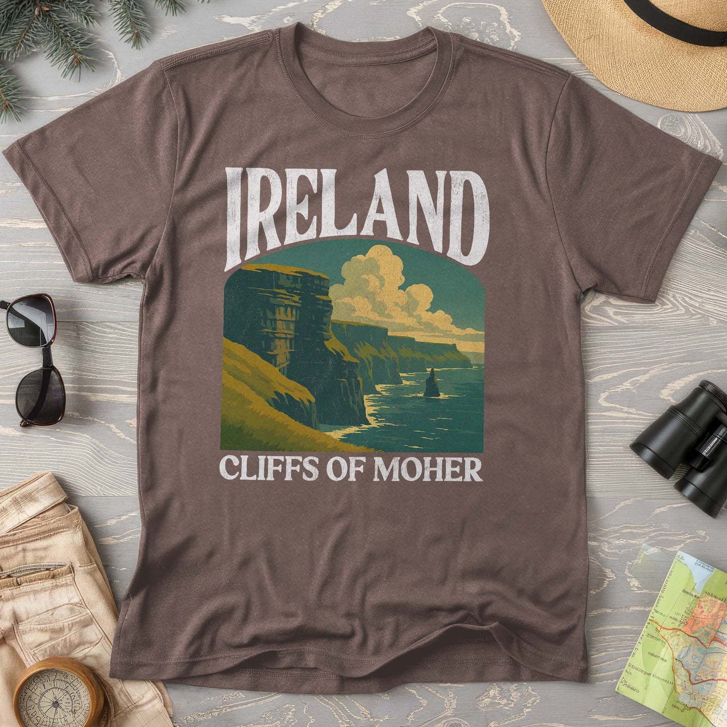 Ireland Cliffs of Moher "Big and Bold" Comfort Colors T-Shirt