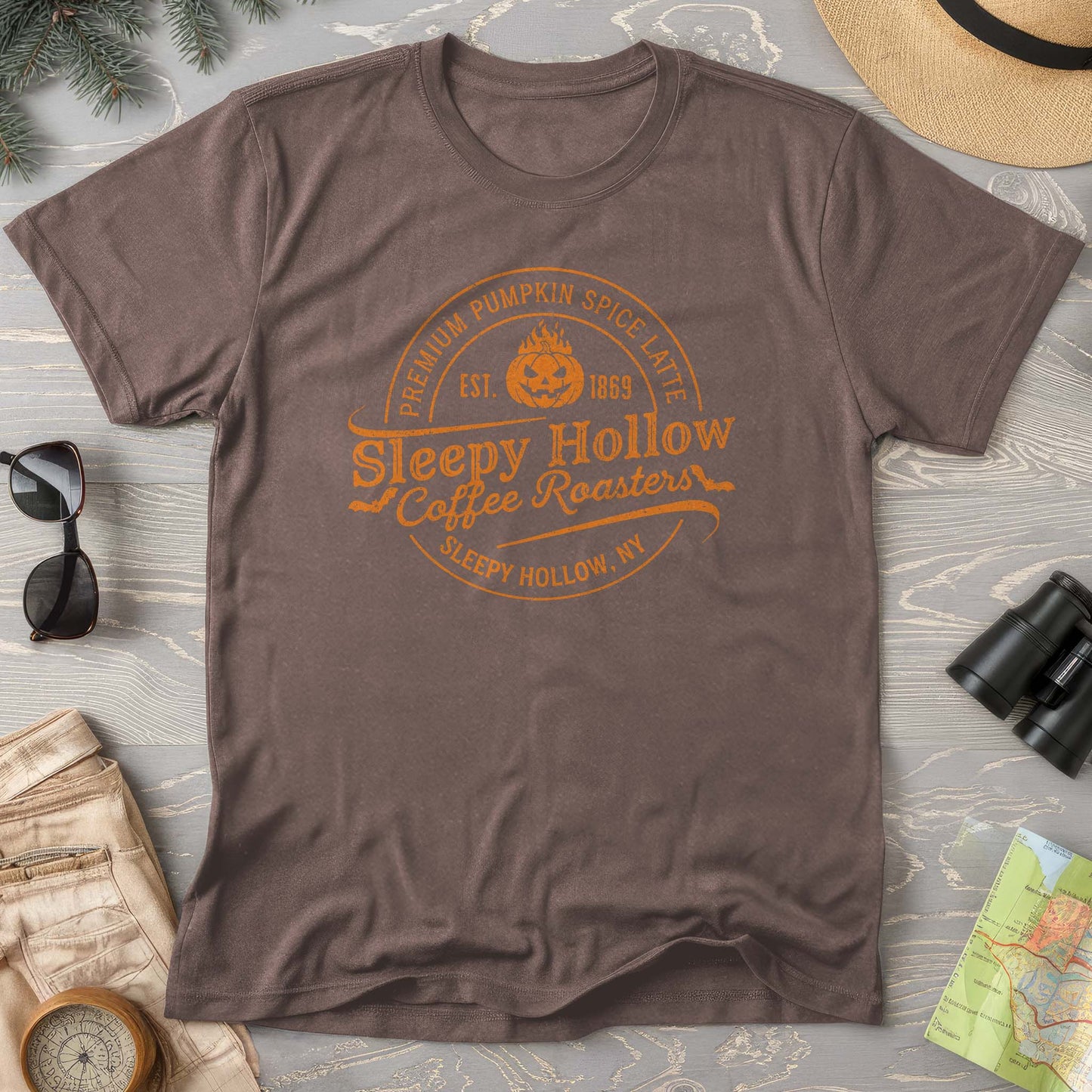 Sleepy Hollow Coffee Roasters Badge Comfort Colors T-Shirt
