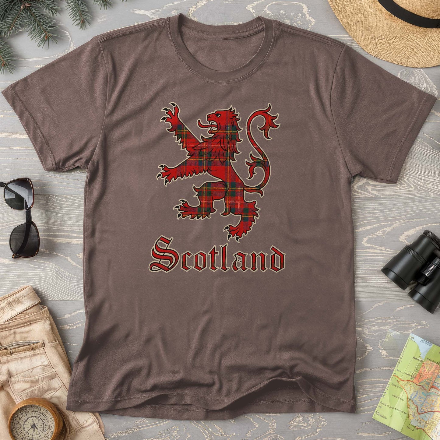 Scotland Tartan Lion Comfort Colors T-Shirt