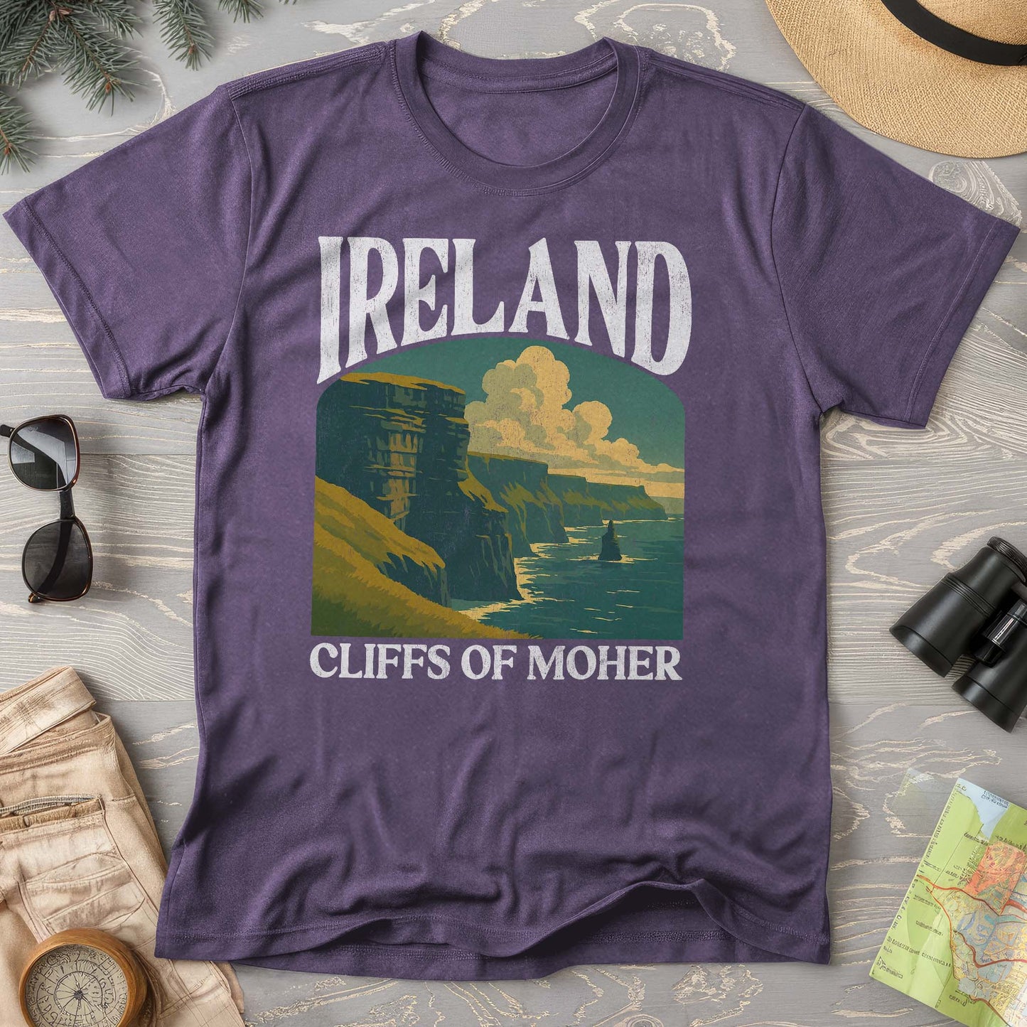 Ireland Cliffs of Moher "Big and Bold" Comfort Colors T-Shirt