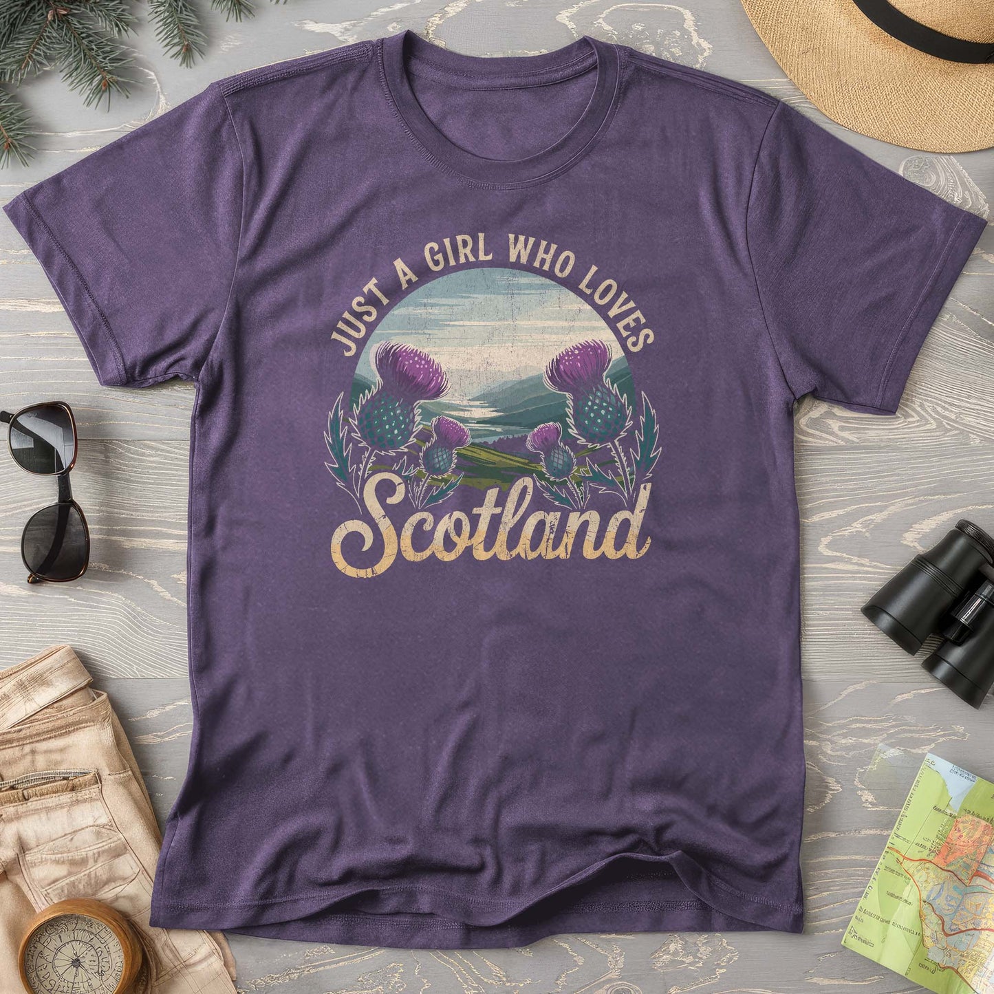 Just a Girl Who Loves Scotland Comfort Colors T-Shirt