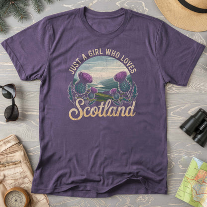Just a Girl Who Loves Scotland Comfort Colors T-Shirt