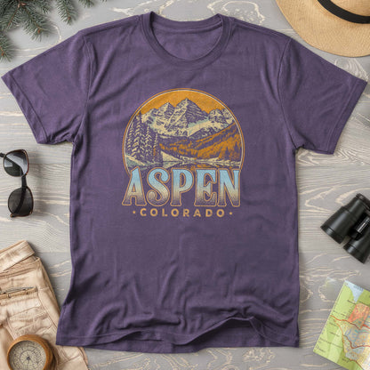 Aspen Colorado Groovy Screenprint Comfort Colors T-Shirt