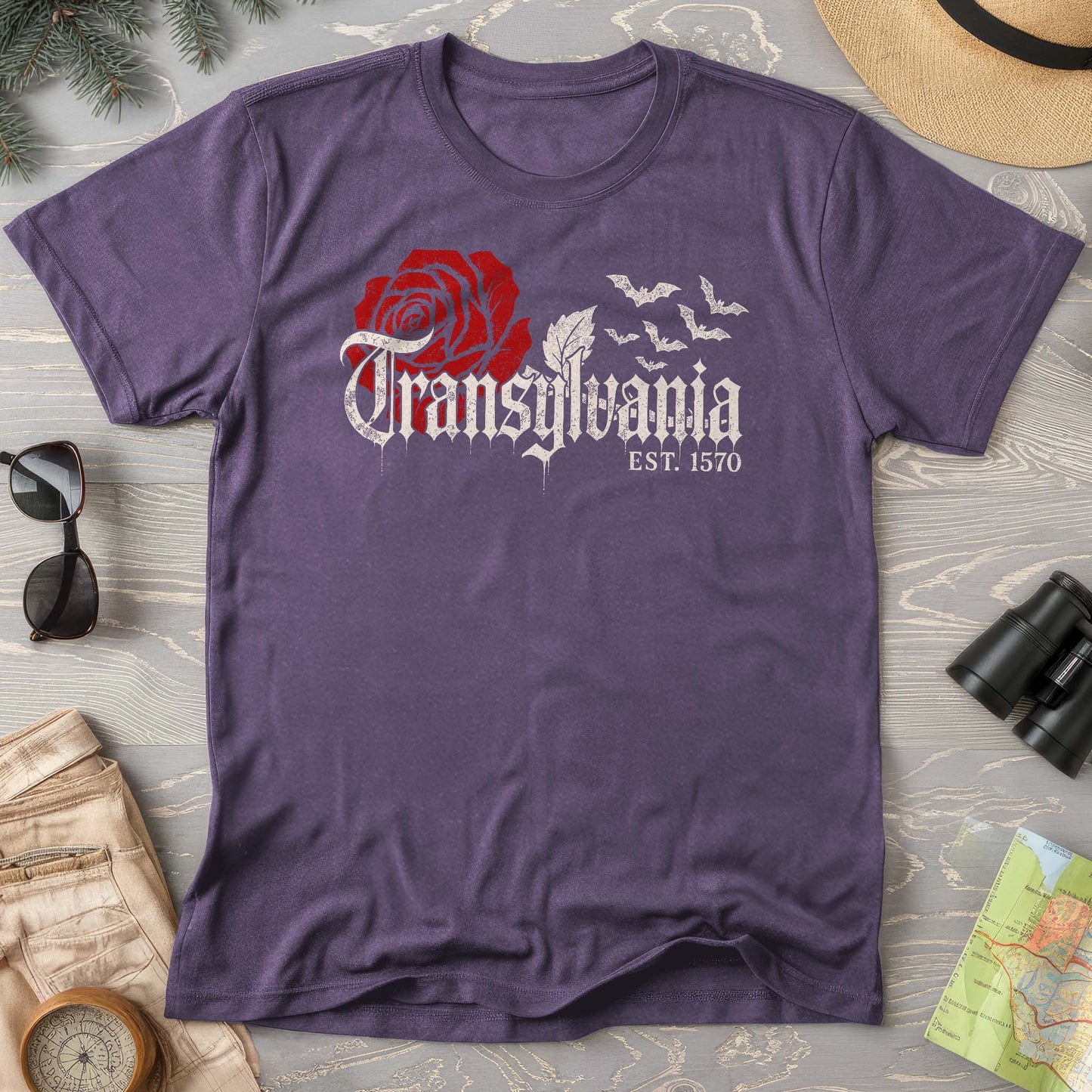 Transylvania Gothic Rose Comfort Colors T-Shirt