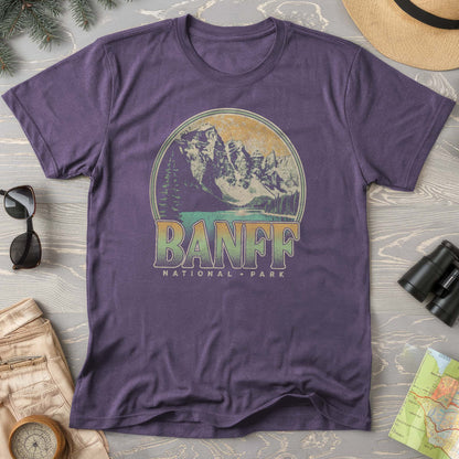 Banff National Park Groovy Screenprint Comfort Colors T-Shirt