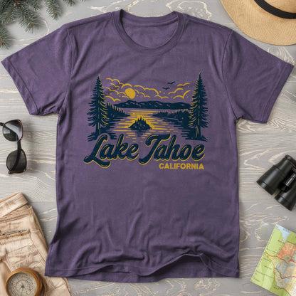 Lake Tahoe Emerald Bay Sketch Comfort Colors T-Shirt