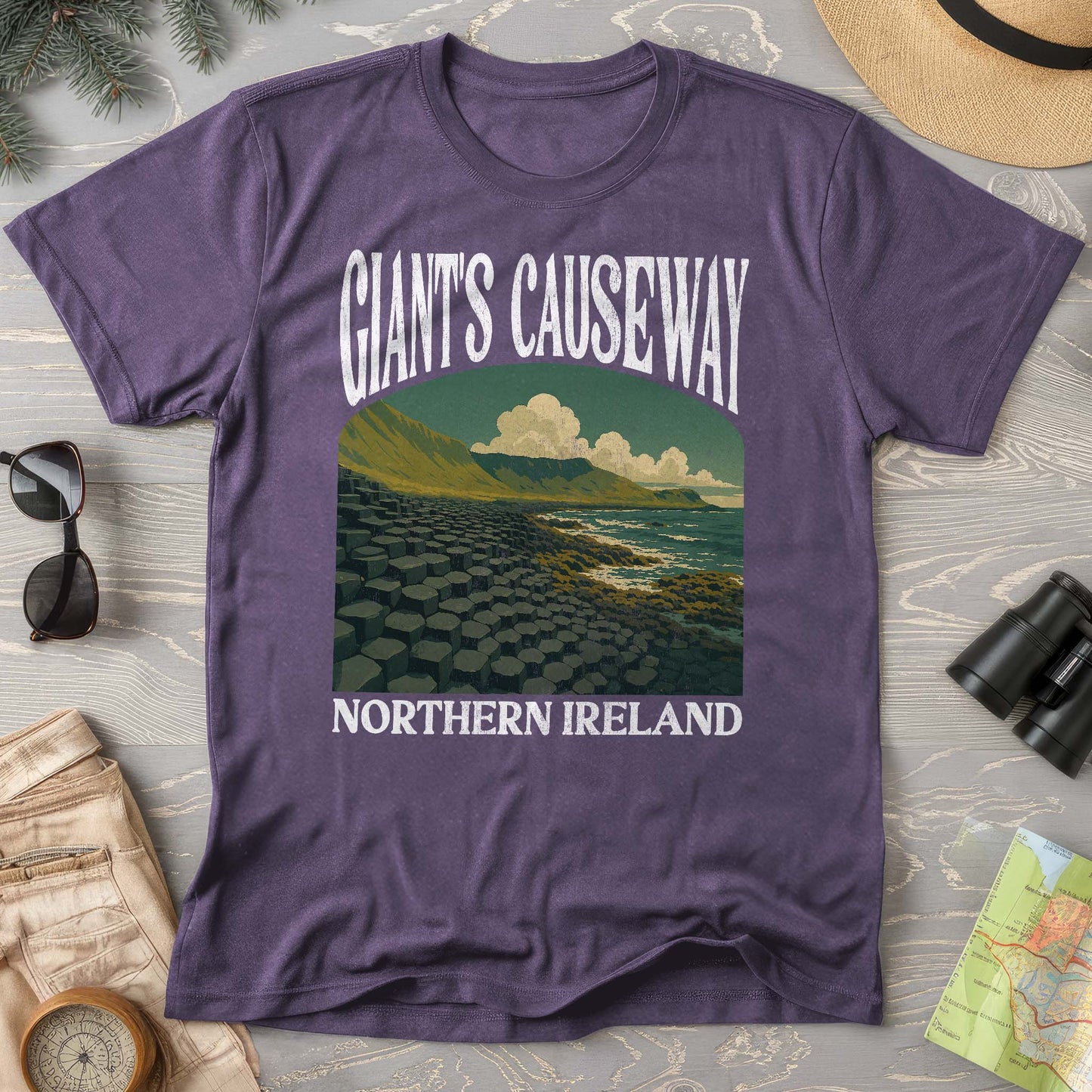 Giants Causeway Northern Ireland "Big and Bold" Comfort Colors T-Shirt